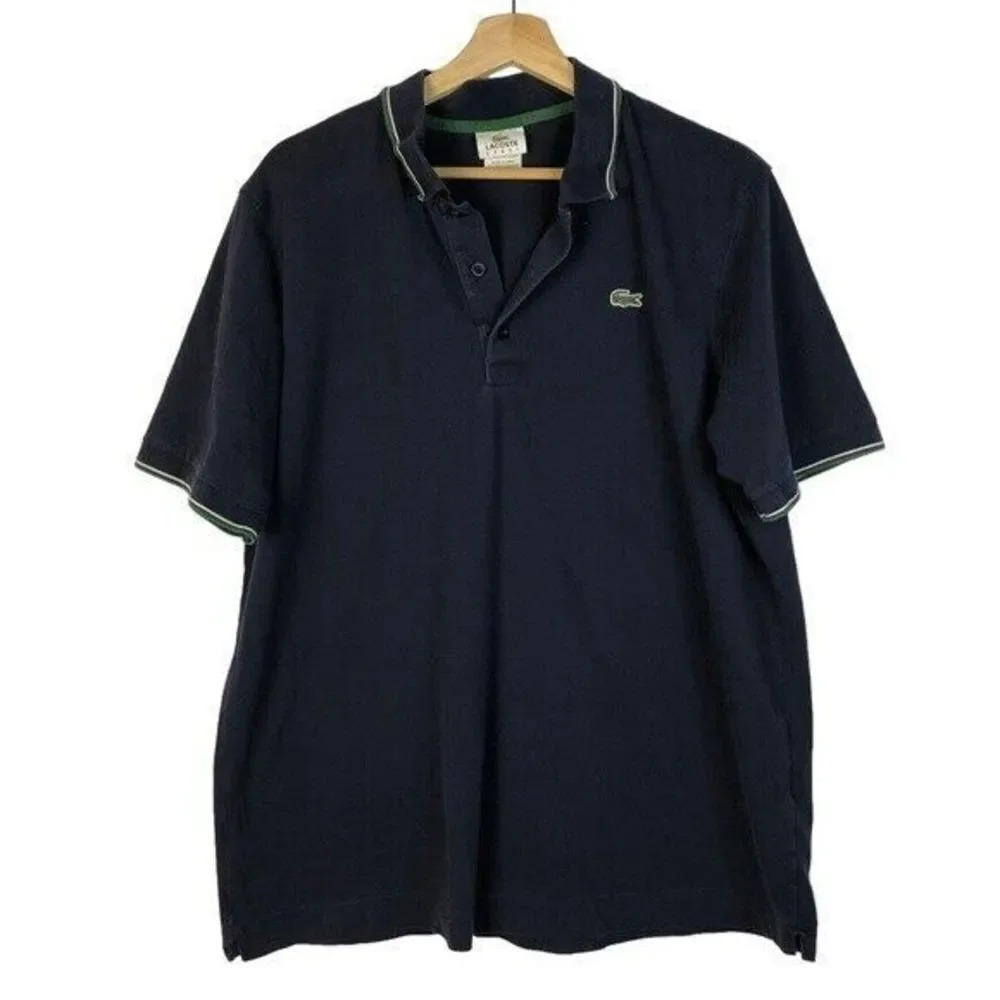 Lacoste Sport Navy Blue Short Sleeve Polo 7/XL